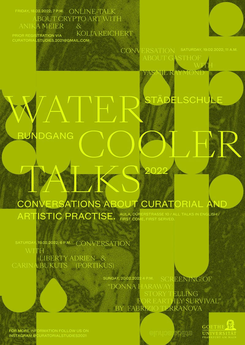 Water Cooler Talks poster, 2019